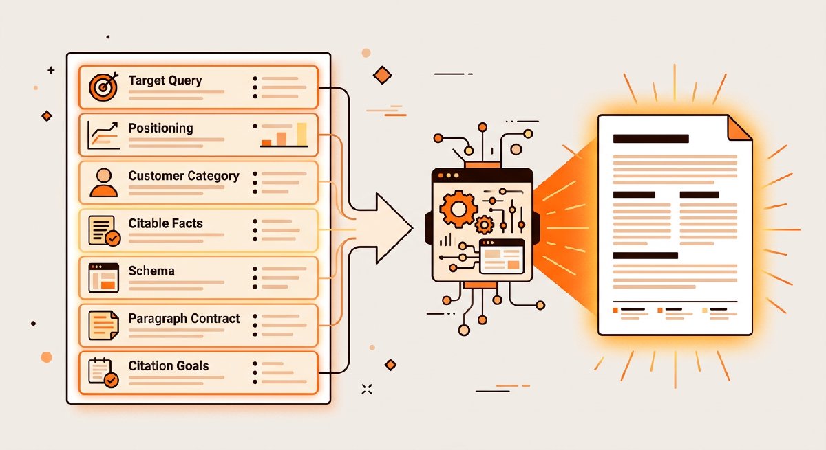 Content Generation for GEO - Briefs That Produce Citable AI-Generated Drafts (Part 1 of 4)
